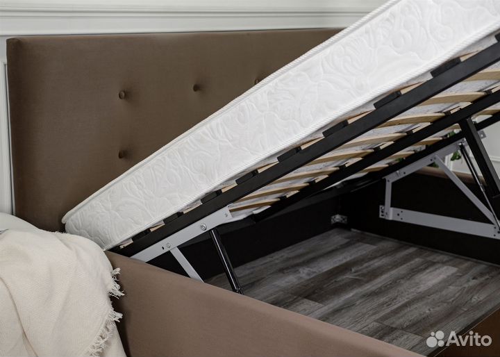 Кровать + матрас + подъемный механизм Роза