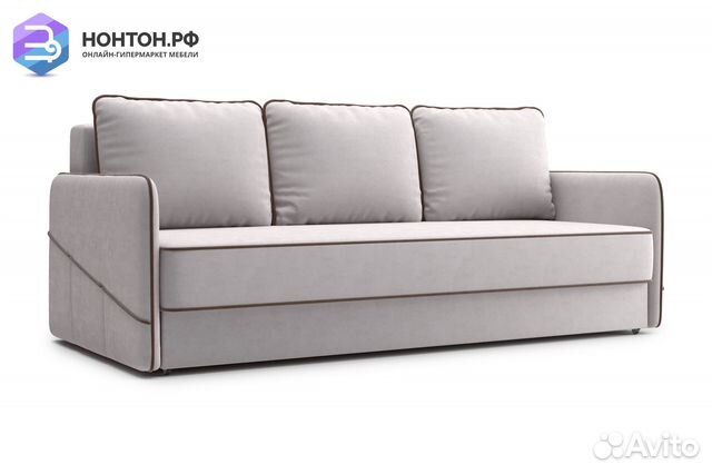 Диван еврокнижка Энерджи 3-х местный бежевый