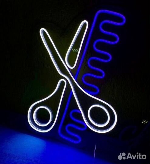 Неоновая вывеска для заведения ночного клуба бара