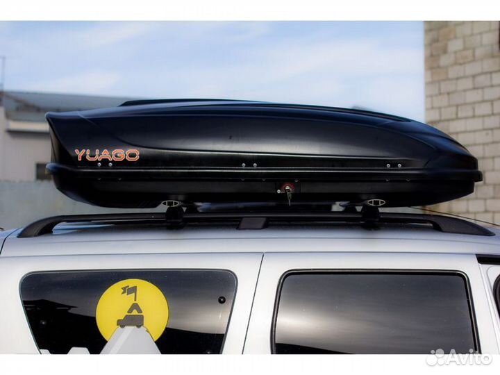 Бокс на крышу Yuago Аватар матовый 186х86х46