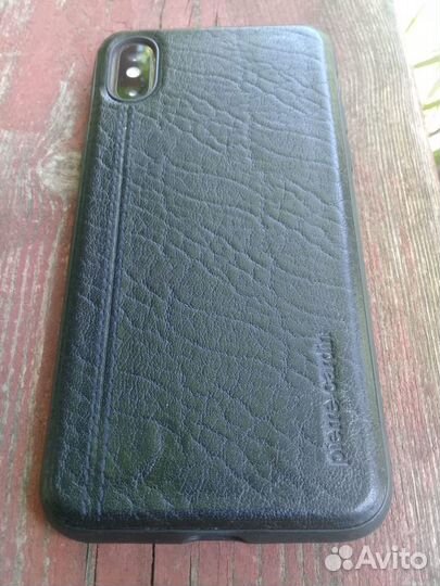 Чехол кожаный на iPhone Xs, X, 10