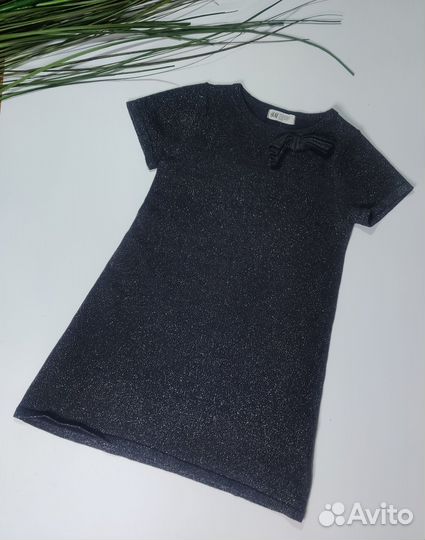 Платье H&M сверкающее на девочку 122 128