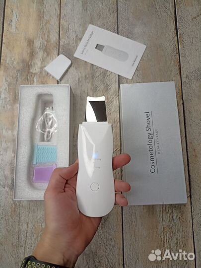 Ультразвуковой аппарат для чистки лица, вакуумный