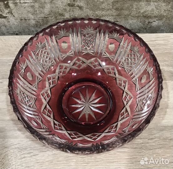 Хрустальная салатница Германия