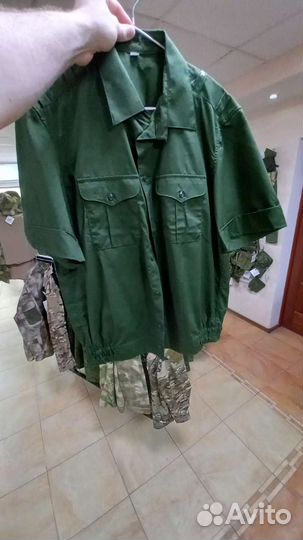 Офисная военная форма зелёная и синяя костюм мо