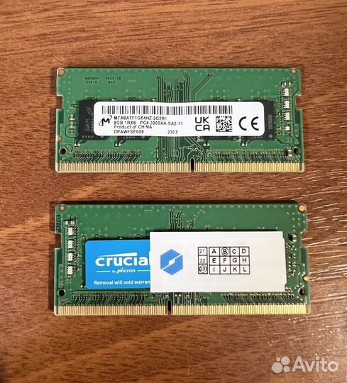 Опер. память для ноутбука ddr4 16 гб (2 по 8Gb)