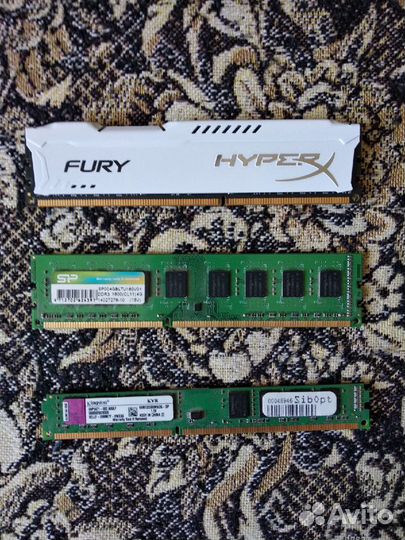 DDR3 hyperx 8Gb, 4 gb, 2Gb