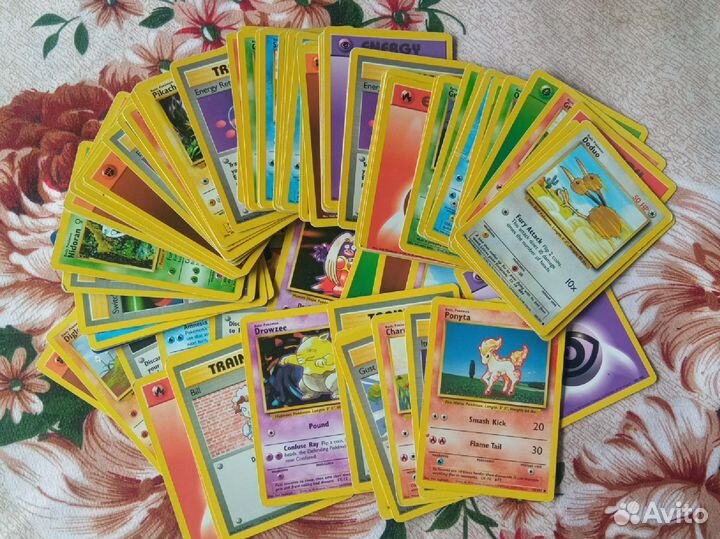 Винтажные оригинальные карты Pokemon 1999 года