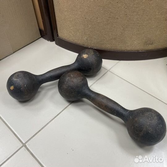 Гантели ссср. 8кг. 2х4кг (сзр)