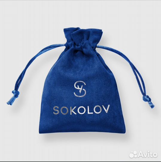 Серьги конго из серебра 925 проба