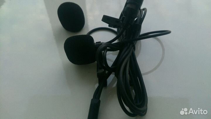 Микрофон петличный,стерео