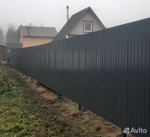 Забор из профнастила