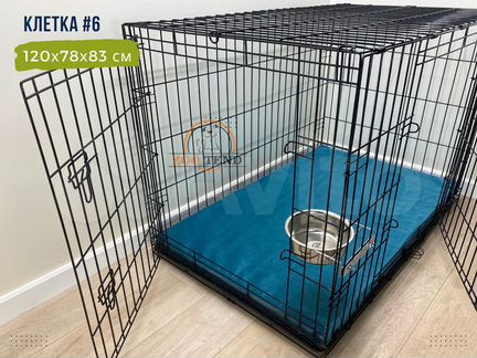 Клетка для собак №6 (120х78х83 см) с поддоном