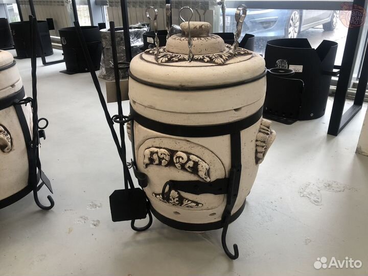 Тандыр из шамотной глины Походный гончар