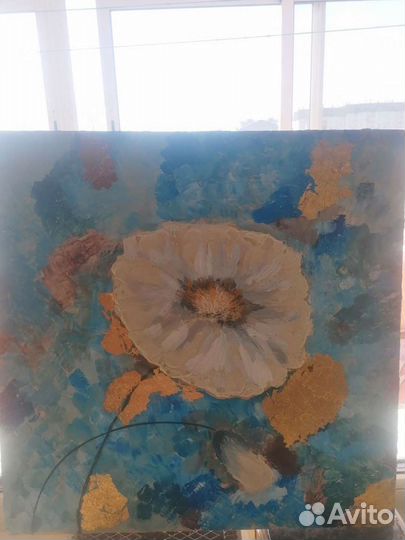 Картина с золотой поталью