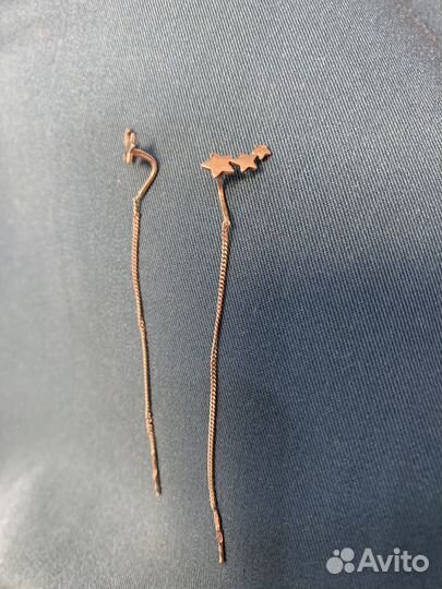 Серьги серебрянные sunlight