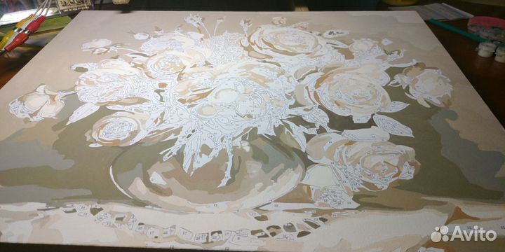 Картина Букет в пастельных тонах