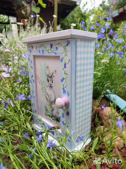 Ключница с зайчиком ручная работа