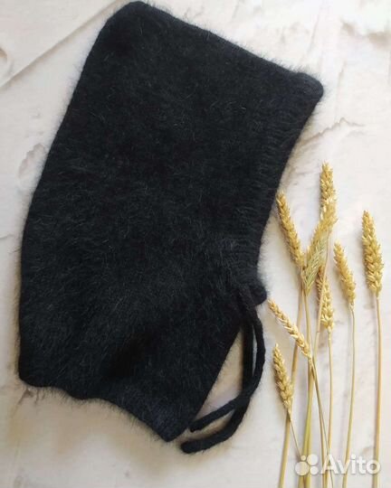 Капор - капюшон из пуха норки, ручная работа