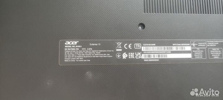 Acer Extensa 15 n19c1