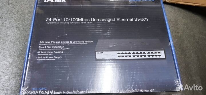 Коммутатор dlink DES-1024C новый