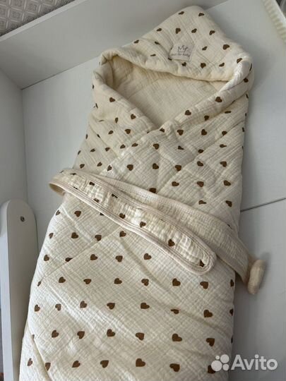 Конверт плед на выписку муслиновый