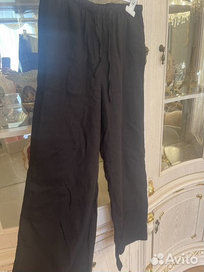 Брюки лен прямые