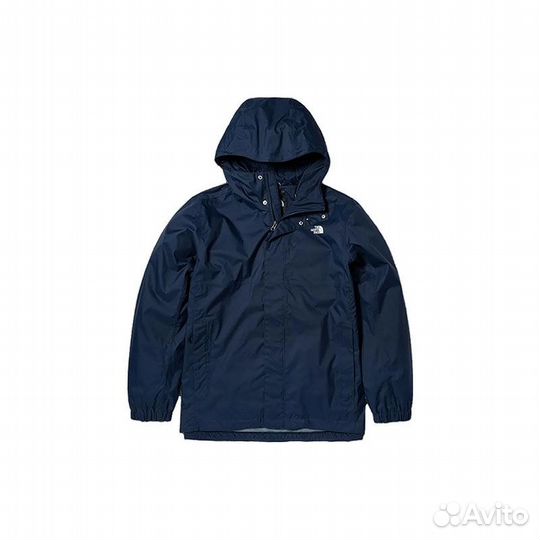 THE north face City Outdoor Collection Windbreaker Jackets Men Navy Blue + Gift Bag (XL)(49)