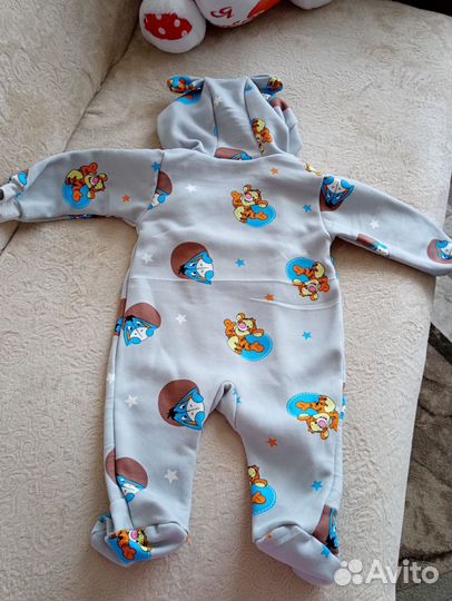 Комбинезон для новорожденных с начёсом