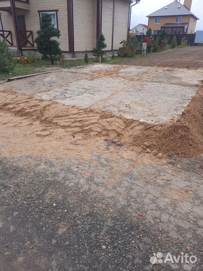 Заезд на участок из жб плит