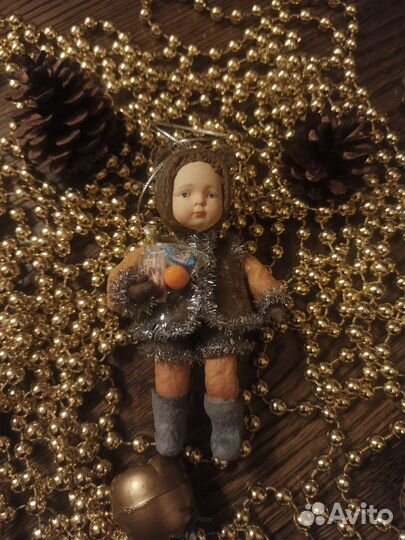 Ватная новогодняя игрушка