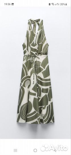 Платье zara XS Хлопок
