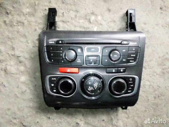 Citroen c4 B7 блок управления климатом магнитола