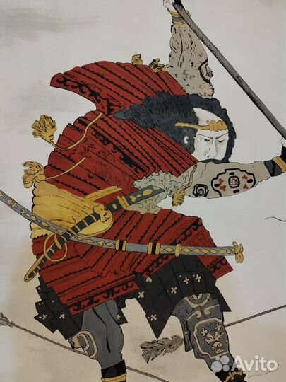 Картина в раме (бумага, акрил)