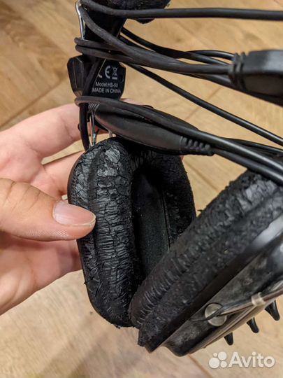 A4tech гарнитура наушники с микрофоном джек, бу