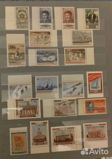 Годовой набор 1954 год **. Все 56 марок с полями