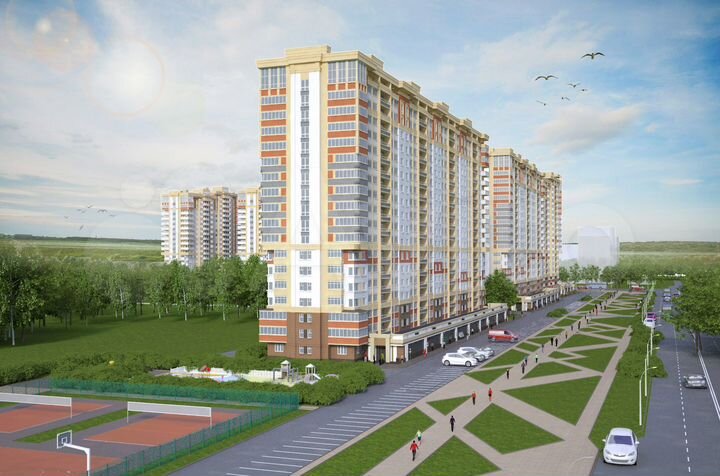 2-к. квартира, 58 м², 2/17 эт.