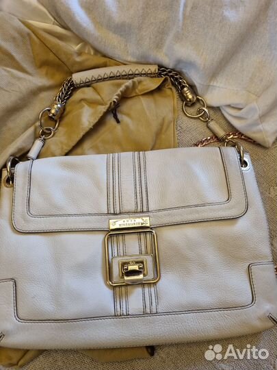 Сумка женская из натуральной кожи, белая