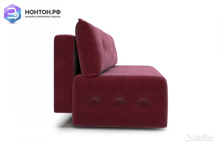 Диван еврокнижка Сити бордовый