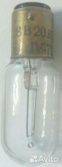 Лампа накаливания галогенная двухконтактная СССР