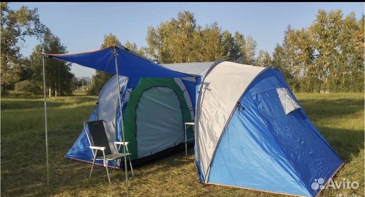 Палатка с тамбуром двухкомнатная
