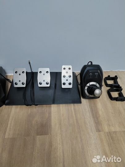 Игровой руль для пк с 3 педалями