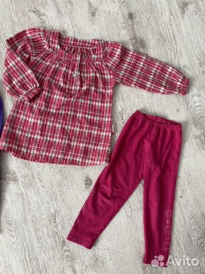 Леггинсы и туника/кофта для двойни на 2-3года