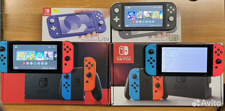 Игровые приставки Nintendo Switch с играми