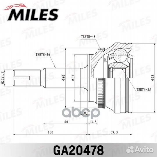 1 GA20478 Miles