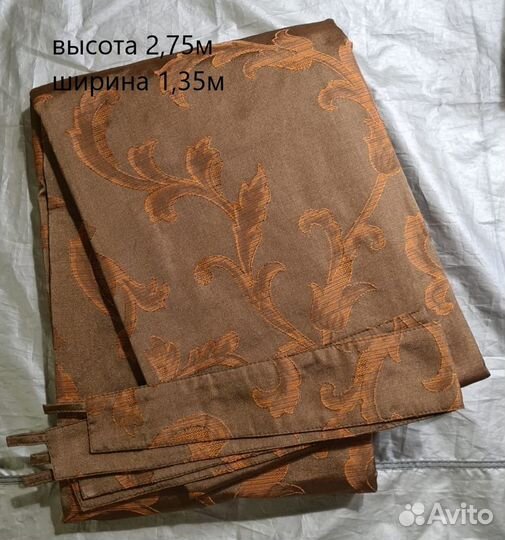 Готовый комплект штор с подхватами