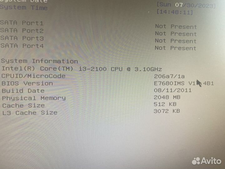 Msi H61(1155) +i3 2100+2gb ddr3