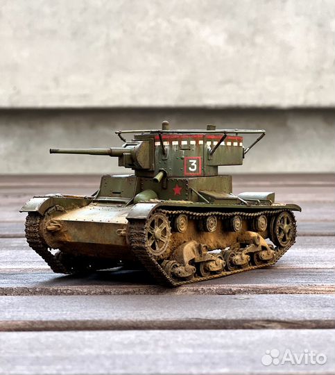 Модель советского танка Т-26 в масштабе 1:35