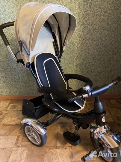 Трехколесный детский велосипед с ручкой бу