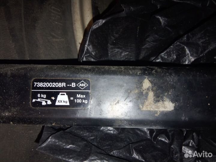 Поперечины на рейлинги renault duster